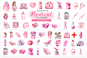 Watercolor Medical Clipart, a Pattern Graphic by S Graphic Studio (Thumbnail 3 of 3)
