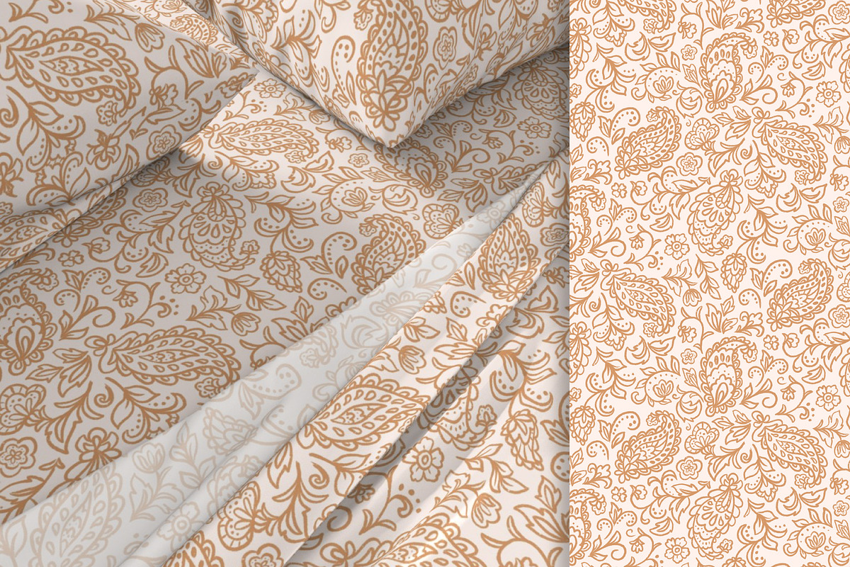 Paisley design pattern set, a Pattern Graphic by Viaireshop (Photo 6 of 7)