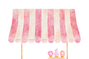 Ice cream watercolor collection, a Food Illustration by Nataliia Pyzhova (Thumbnail 7 of 8)
