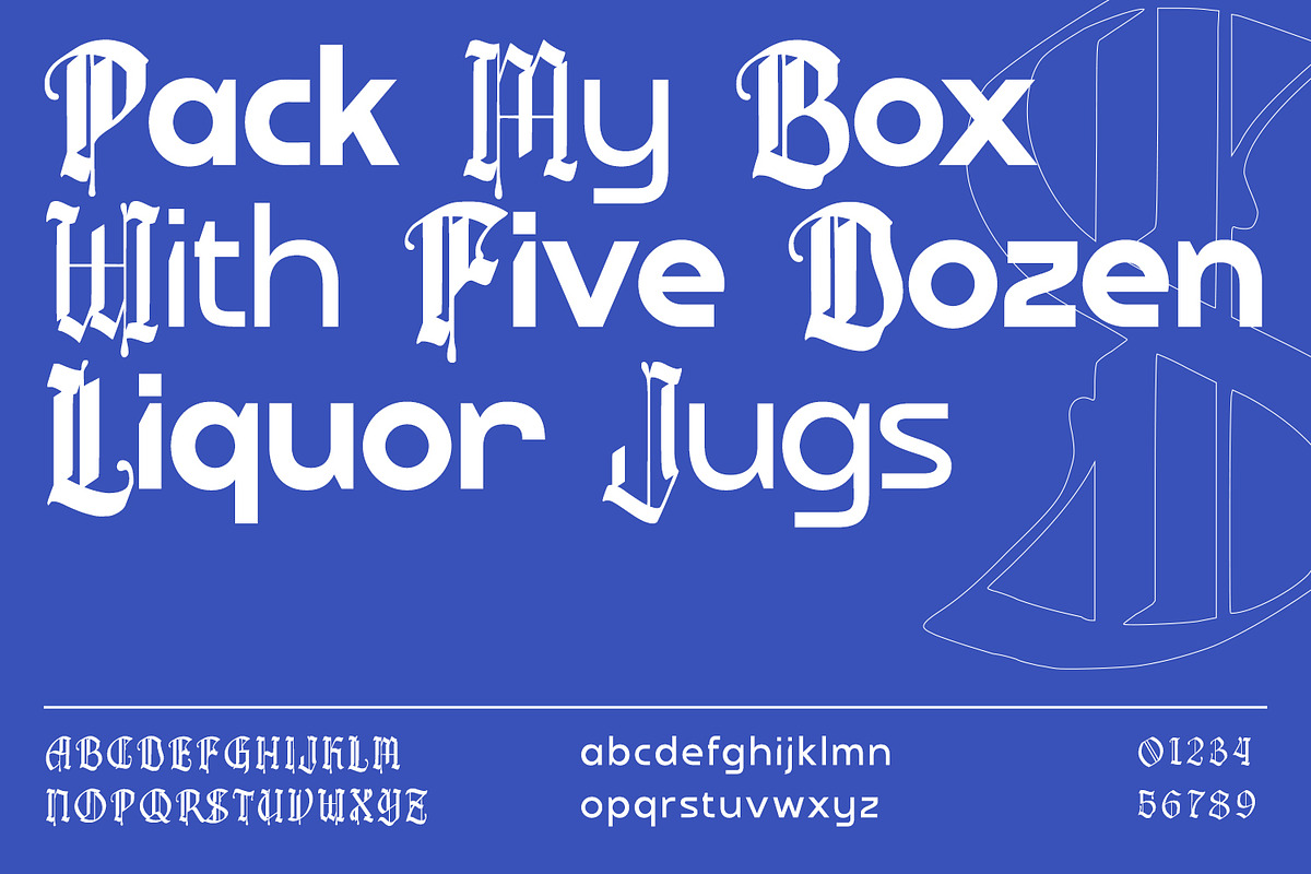 Eastline, a Blackletter Font by din-studio.com (Photo 9 of 12)