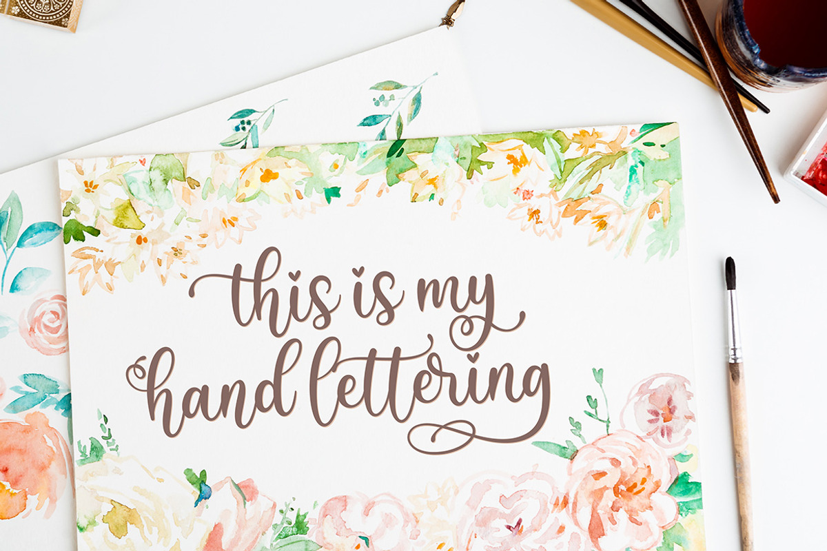 Sefilya | Beauty Script, a Script Font by Almeera Std (Photo 4 of 10)