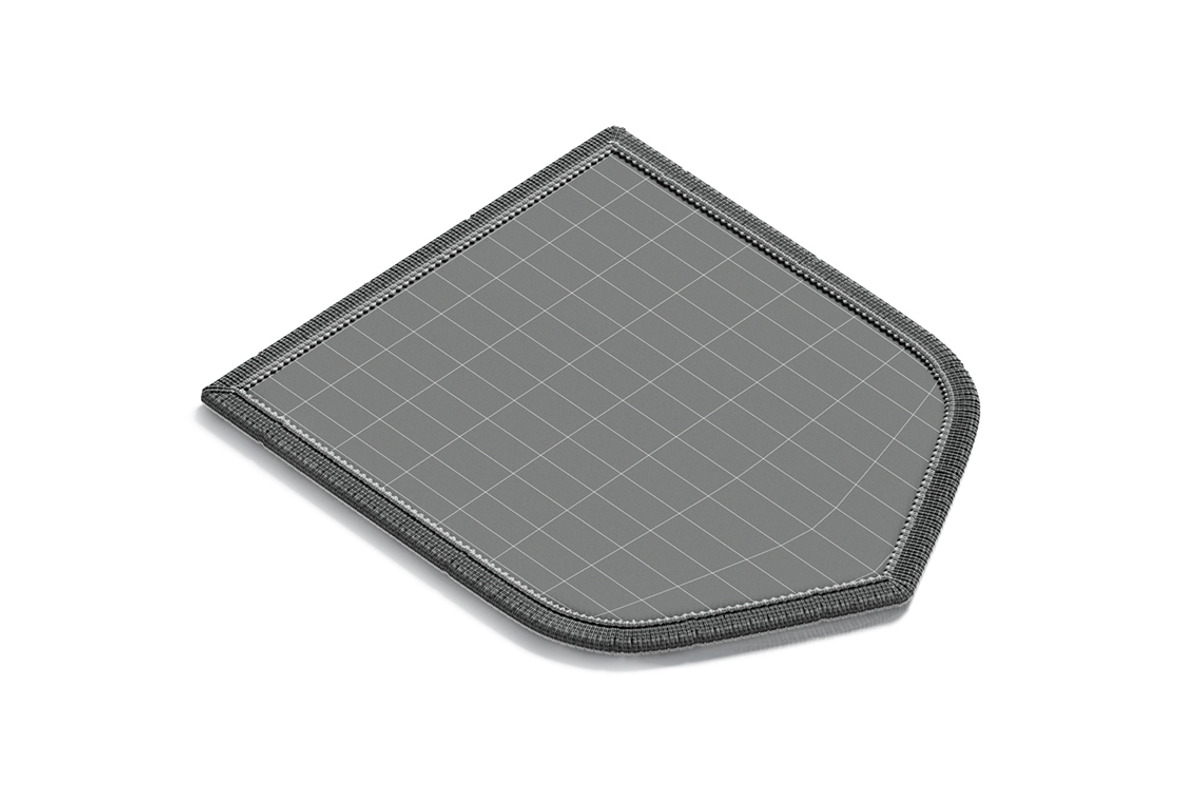 Shield Embroidered Patch 3D Model, an Object 3D Model by rebrandy (Photo 8 of 9)