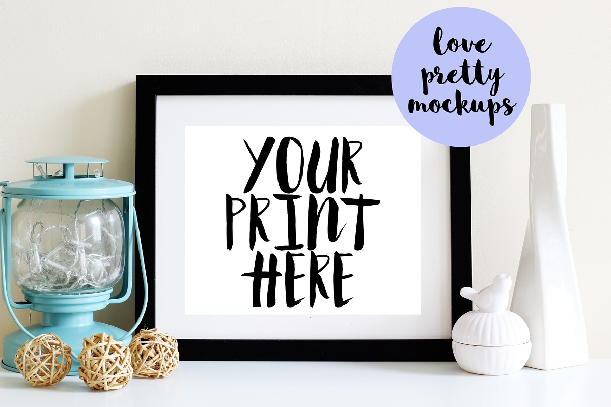 8X10 MOCKUP BUNDLE. 4 DISPLAY FRAMES, a Print Template by Love Pretty Mockups (Photo 5 of 5)