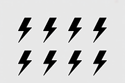 A bold set of lightning bolt icons, an Illustration by Amazin_art (Thumbnail 2 of 13)