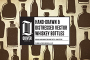 Hand-drawn whiskey bottles, a Texture Illustration by Quiver Supply Co. (Thumbnail 1 of 3)