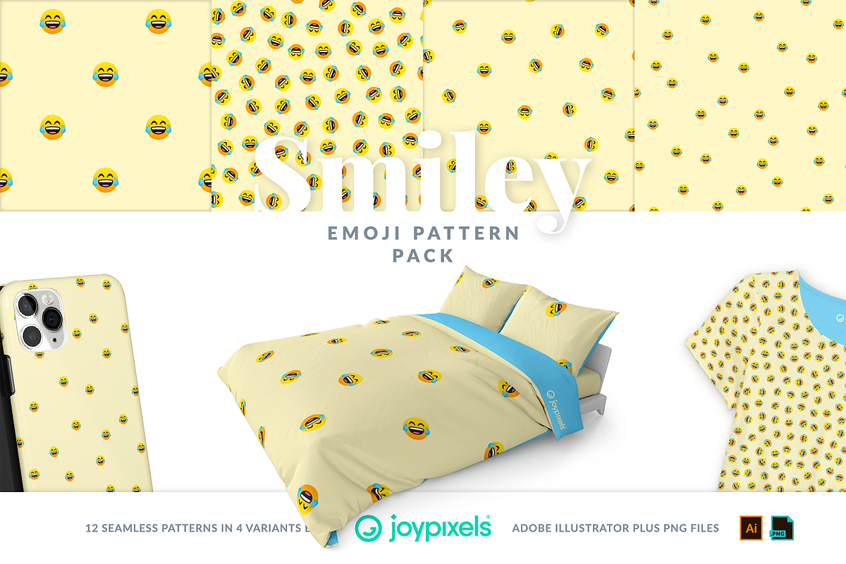 Smiley Emoji Patterns by JoyPixels®, a Pattern Graphic by joypixels (Photo 6 of 13)