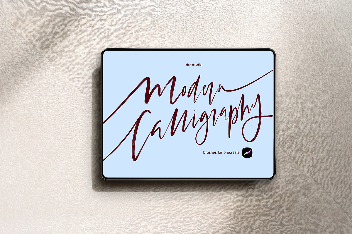 Calligraphy and Lettering Brushes, a Brush Add-On by Darla Studio (Photo 1 of 18)