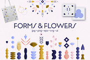FORMS & FLOWERS | Geometric Elements, a Decorative Illustration by SOKO Design (Thumbnail 1 of 15)