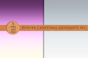 WINTER CHRISTMAS GRADIENTS Photoshop