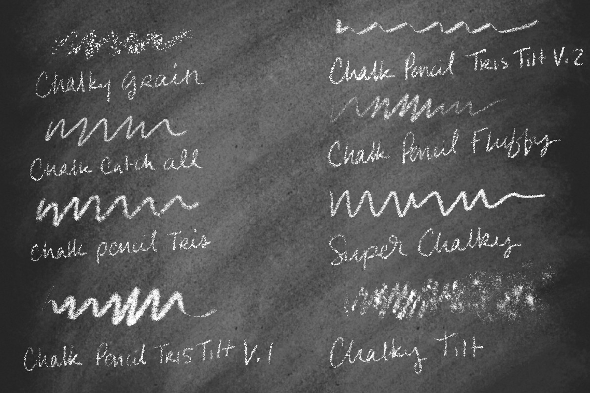 Chalk Brushes for Procreate, a Brush Add-On by studio.pancz (Photo 4 of 7)