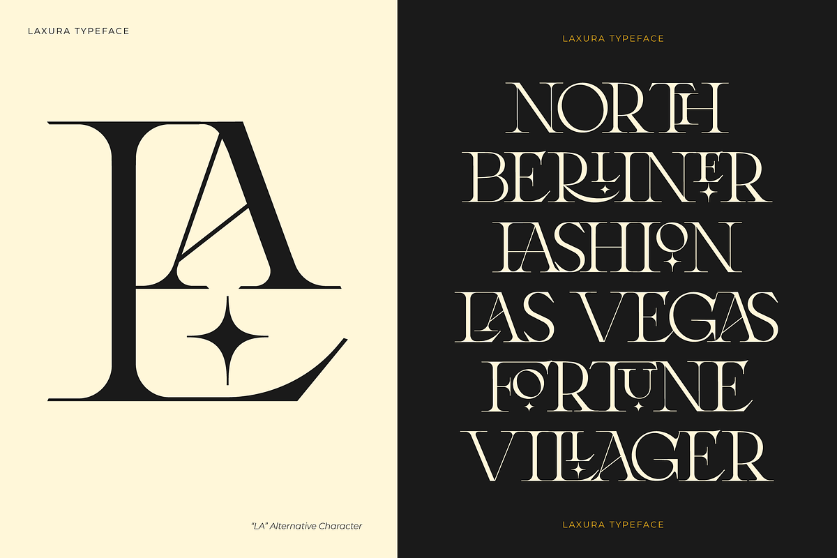 Laxura - Majestic Typeface, a Serif Font by CCS Type (Photo 9 of 28)