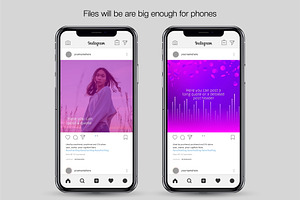 Purple & Pink Instagram Templates