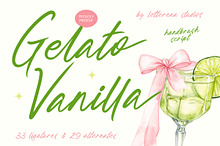 Gelato Vanilla Handbrush Script