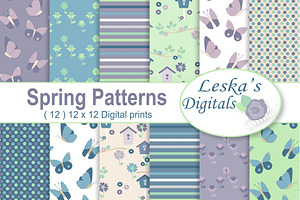 Spring Digital Patterns - Paper Pack