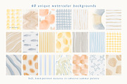 Soft Coast Watercolor Backgrounds, a Background Graphic by Eva Gentle (Thumbnail 3 of 10)