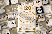 120 Gold Wedding Instagram Template, a Social Media Template by Branding Victory STD (Thumbnail 1 of 10)