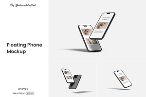 Floating Phone Mockup