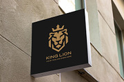 Geometric King Lion Logo, a Branding & Logo Template by YUDesignStore (Thumbnail 4 of 10)