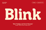 Blink – Bold Slab Serif Typeface, a Slab Serif Font by OV Type (Thumbnail 1 of 10)