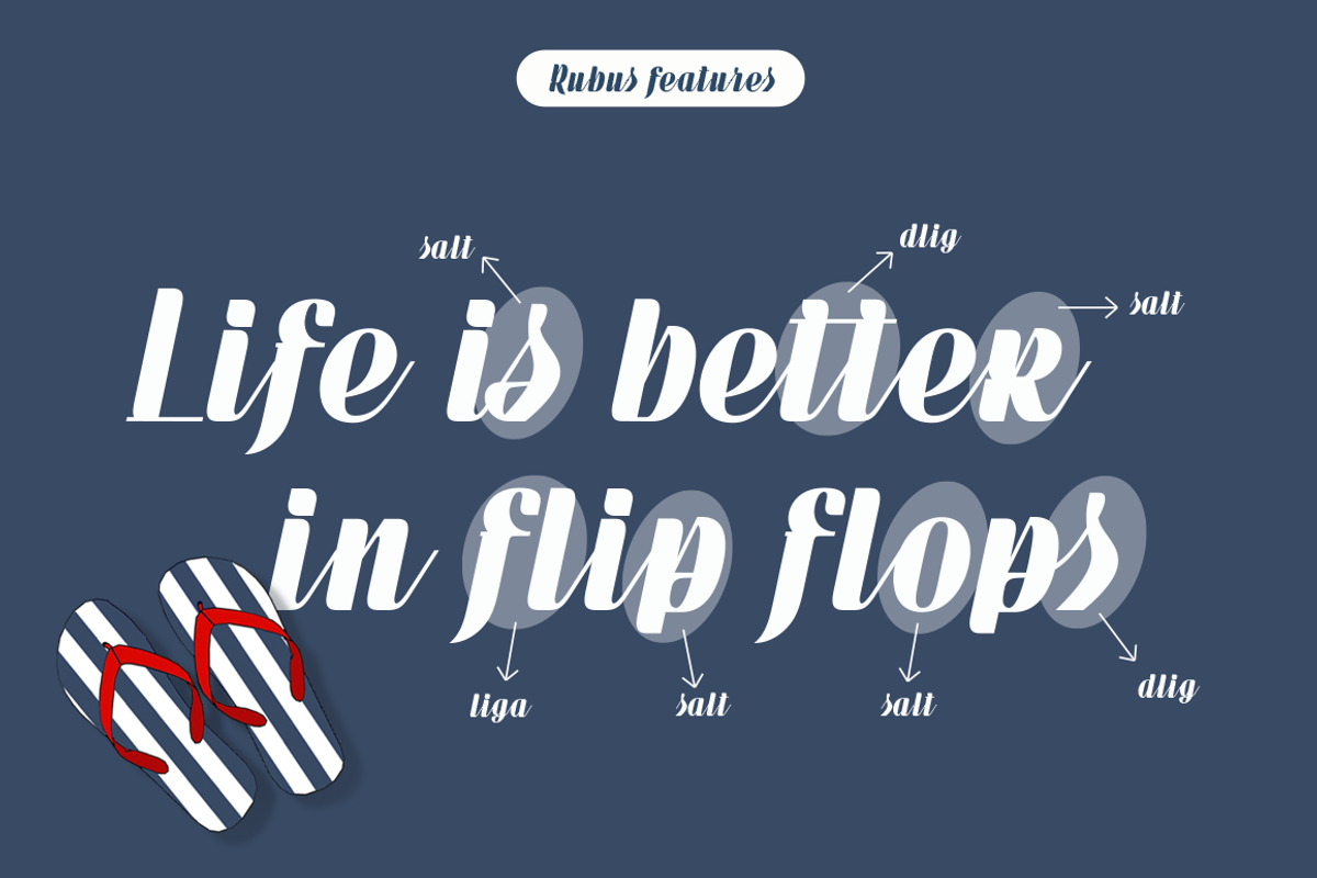 Rubus, a Script Font by Eurotypo (Photo 3 of 6)
