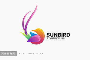 Sun Bird Gradient Colorful Logo, a Branding & Logo Template by ivan_artnivora