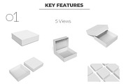 Square Box Packaging Mockup, a Packaging Mockup by Sheikhadesign (Thumbnail 2 of 10)