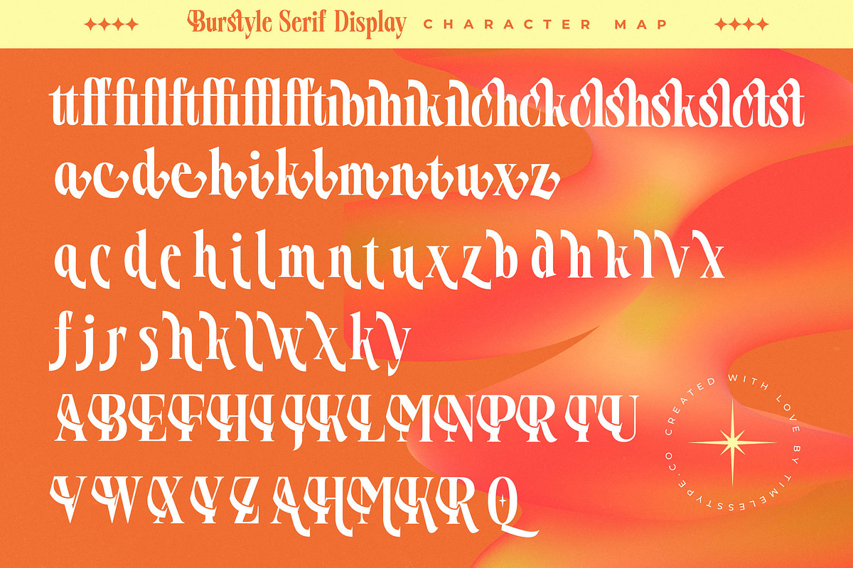 Burstyle Modern Serif Display, a Serif Font by timelesstype.co (Photo 19 of 20)