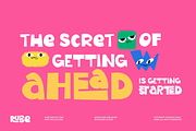Rube - Display font, a Sans Serif Font by Ideal Eksis (Thumbnail 3 of 10)