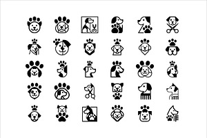 Dog Paw Logo Pack, a Branding & Logo Template by Vectorium Studio