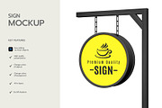 Hanging Storefront Logo Sign Mockup, a Mockup by graphypix (Thumbnail 2 of 4)