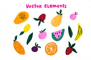Whimsy Fruit vector iillustration, a Food Illustration by ShooShooShop (Thumbnail 5 of 16)