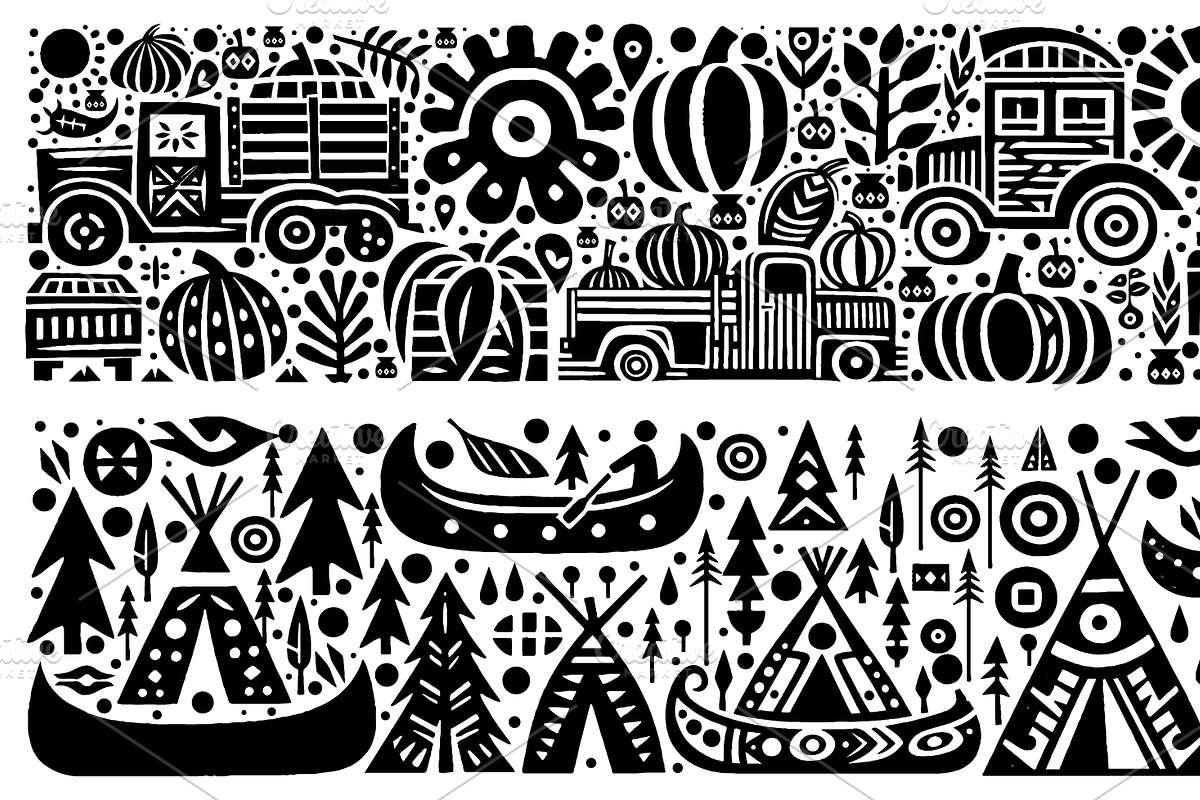 Outdoor Illustration, Tribal Folk, a Decorative Illustration by devastd (Photo 24 of 27)