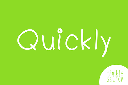 Quickly Handwritten Font