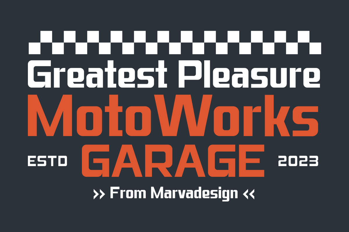 Geargrind - A Modern Display Font, a Sans Serif Font by Marvadesign (Photo 2 of 5)
