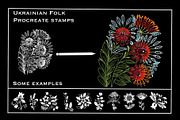 Ukrainian Folk motifs stamp brushes, a Graphic by Olga Brinza (Thumbnail 2 of 7)