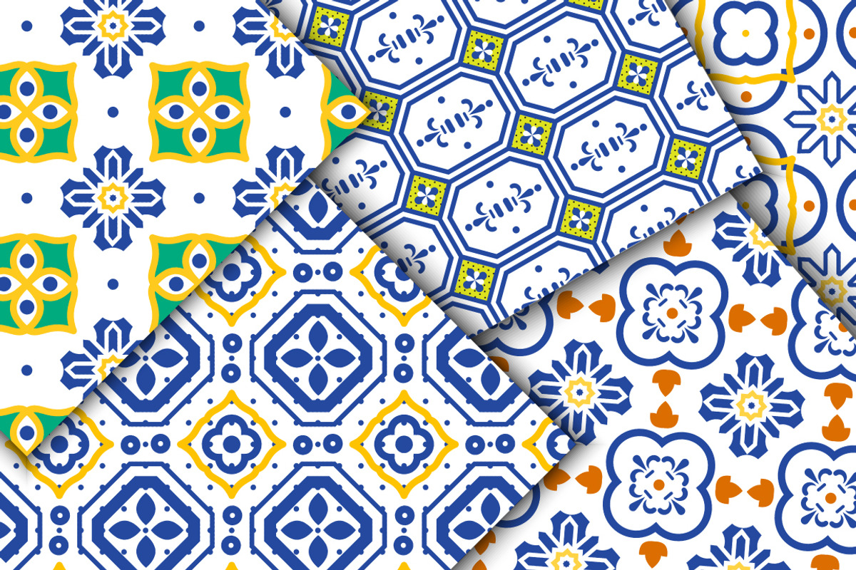 Mediterranean Seamless Patterns, a Pattern Graphic by InaCorart (Photo 3 of 5)