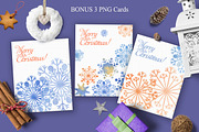Christmas fantasy. Set snowflakes2, a Decorative Illustration by BrushArtDesigns (Thumbnail 7 of 9)