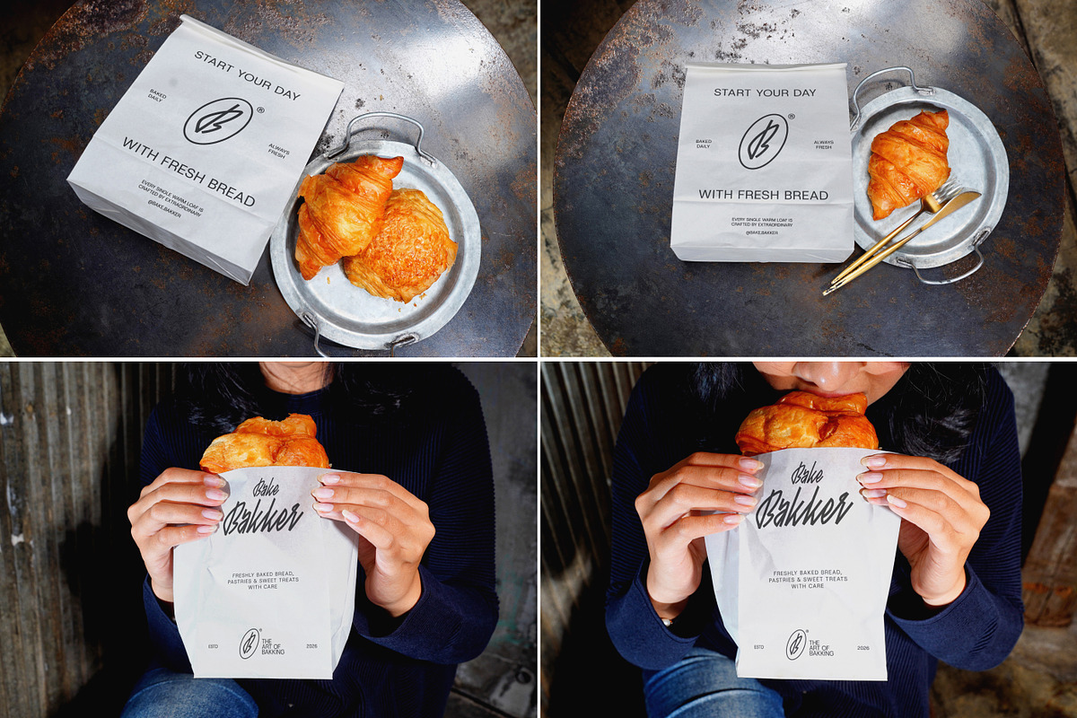 Bakery Shop Packaging Mockup, a Packaging Mockup by Vitora Mockup (Photo 4 of 9)