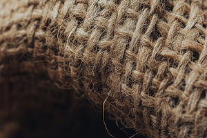 Macro shot of coarse jute fabric, a Background Photo by MistyDay