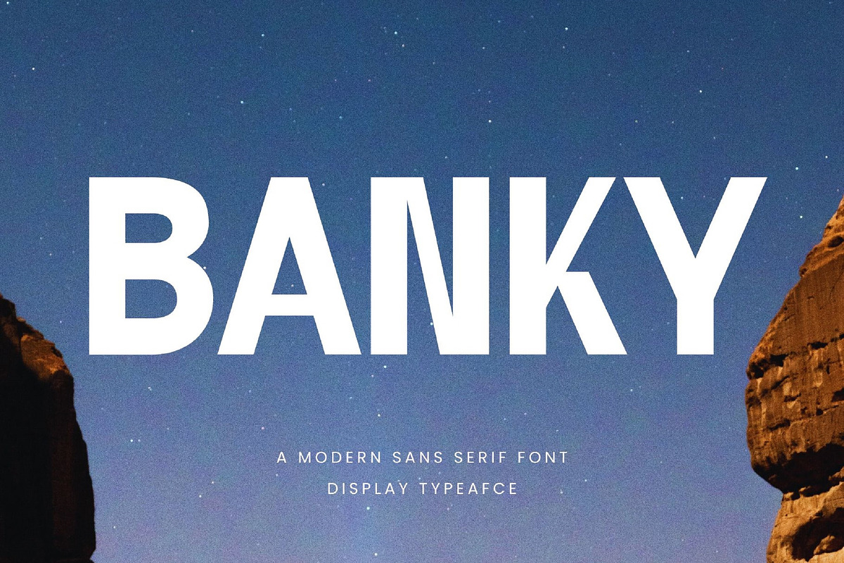 Banky Modern Sans Serif Font, a Sans Serif Font by Perfectype (Photo 1 of 4)