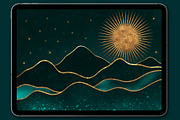 SPARKLY BRUSHES FOR PROCREATE, a Brush Add-On by seamless team (Thumbnail 3 of 8)