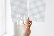 Poster Mockup A5 Paper With Hands, a Mockup by First Impression Mockups (Thumbnail 1 of 4)