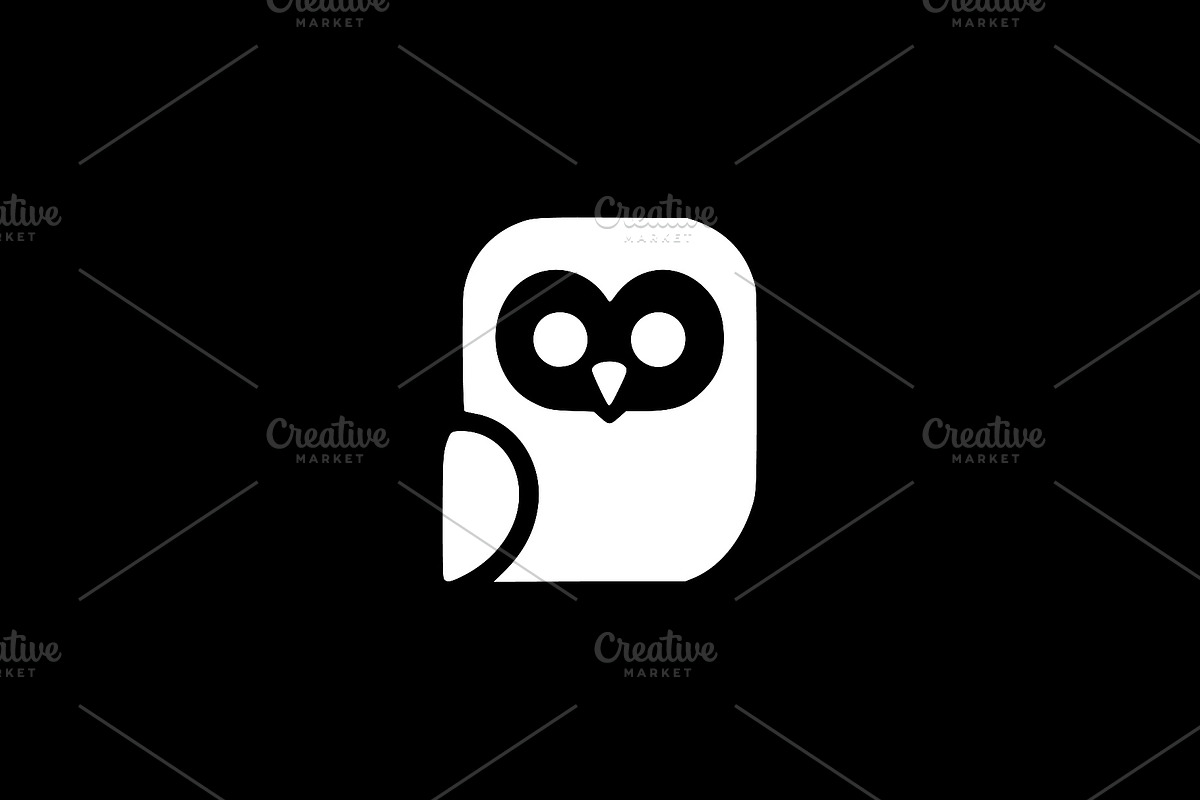 Cute Owl Silhouette Vector, an Animal Illustration by Vectorium Studio (Photo 2 of 4)