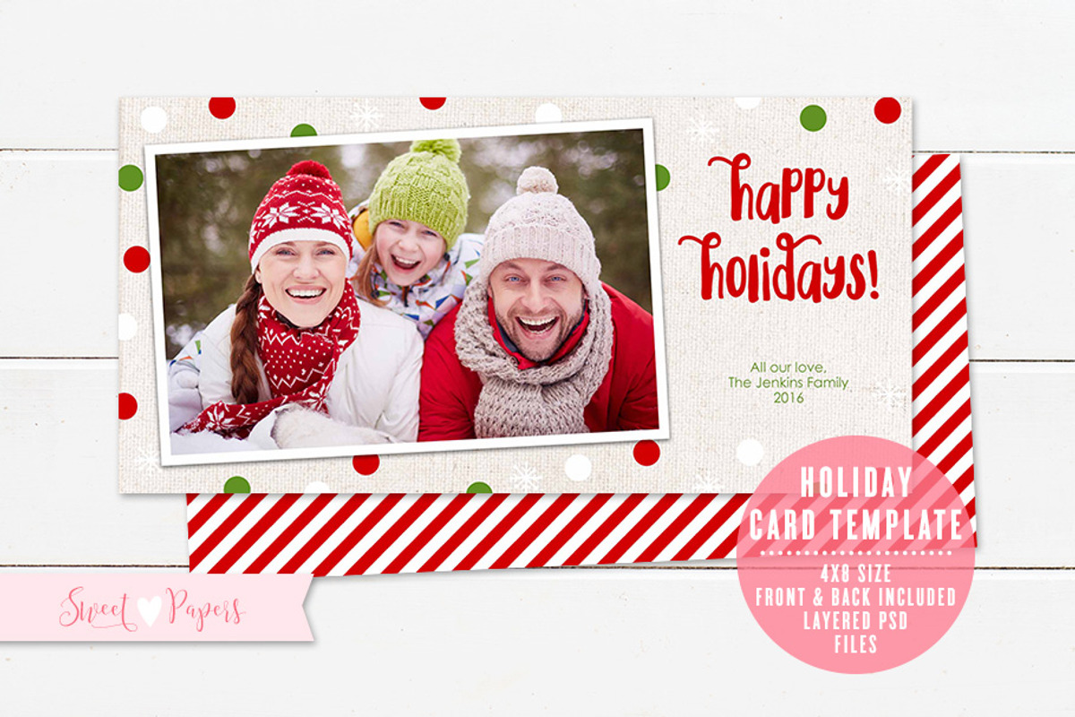 Holiday Photo Card Template, a Card Template by Sweet Papers (Photo 1 of 2)