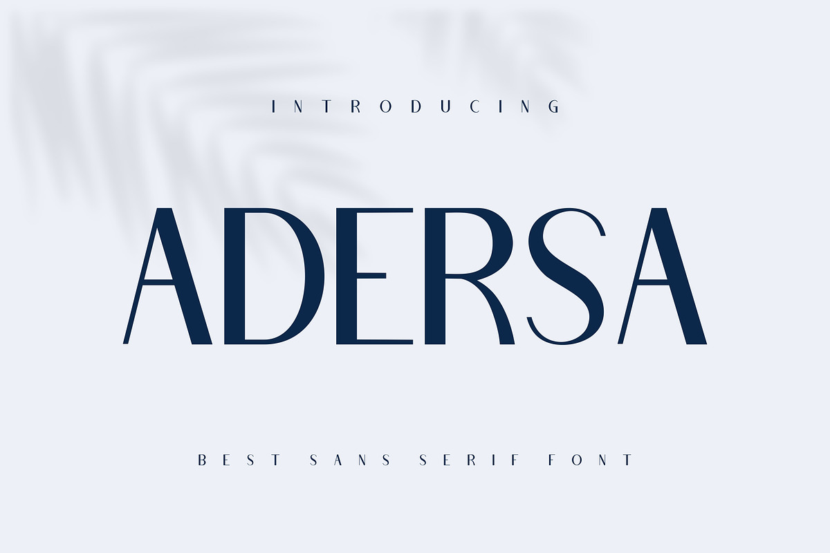Adersa Luxury Modern Sans Serif Font, a Sans Serif Font by alanwarstd (Photo 1 of 5)