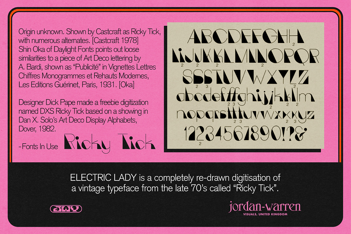 JWV - ELECTRIC LADY, a Sans Serif Font by Jordan Warren Visuals (Photo 6 of 9)