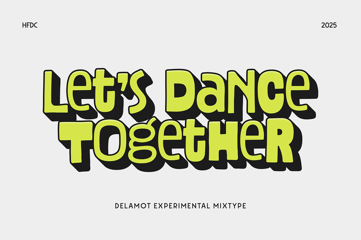 Delamot Experimental Hand Drawn, a Handwritten Font by 24Design Studios (Photo 2 of 6)