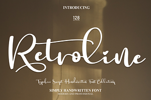 Retroline Script Font