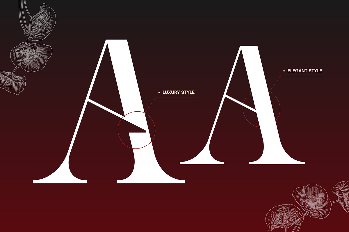 Ronel Luxury - Modern Logo Font, a Serif Font by Illushvara Design (Photo 4 of 14)