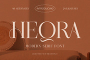Heqra Modern Luxury Serif Font, a Serif Font by timelesstype.co (Thumbnail 1 of 20)
